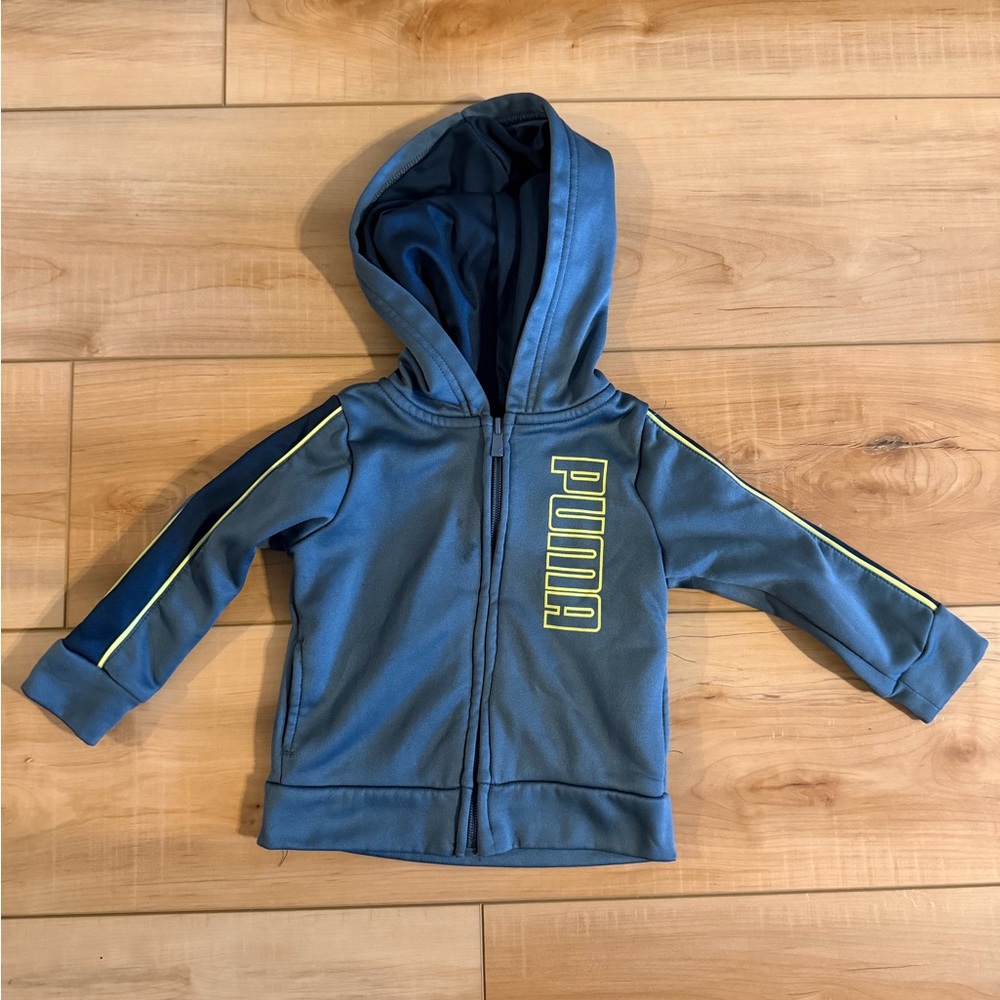 Puma Kids Blue Zip-Up Hoodie